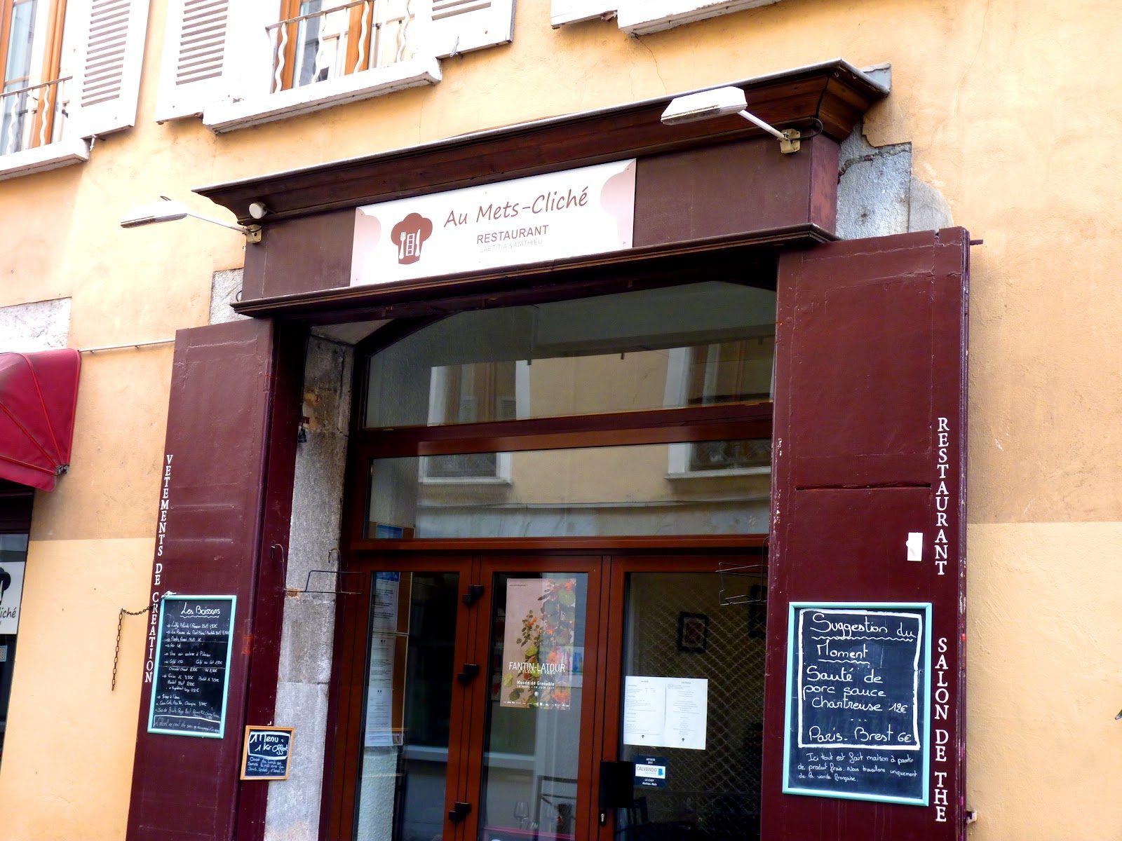 Restaurant Au Mets-Cliché 1 Toque verte"Gastronomie traditionnelle fine", restaurant à Grenoble
